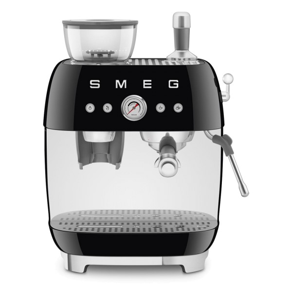 SMEG EGF03BLEU Espressomaschine mit Mahlwerk schwarz 50`s Style Aussteller