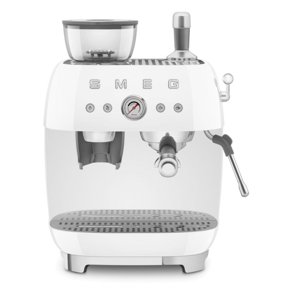 SMEG EGF03WHEU Espressomaschine mit Mahlwerk weiß 50`s Style Aussteller